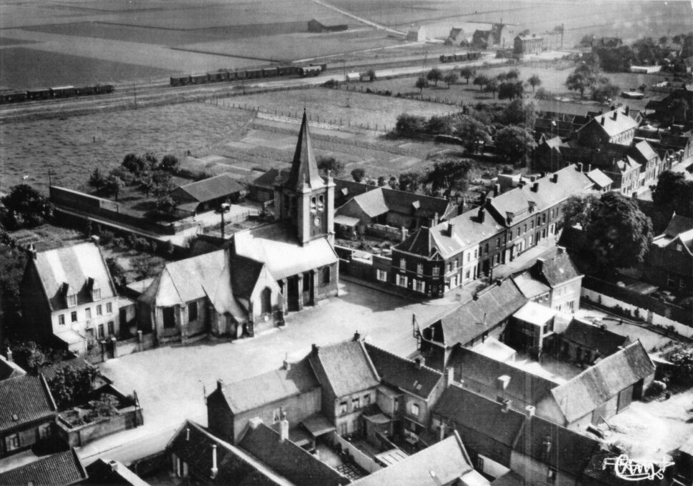 Vue aérienne de l'église