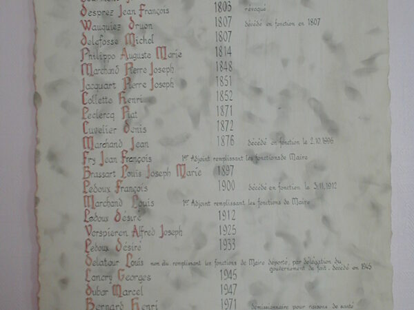 PARCHEMIN DES MAIRES